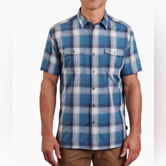 KUHL RESPONSE Quick Drying wrinkle-resistant ELÜXUR™ LITE fabric Sz Large - Picture 1 of 10